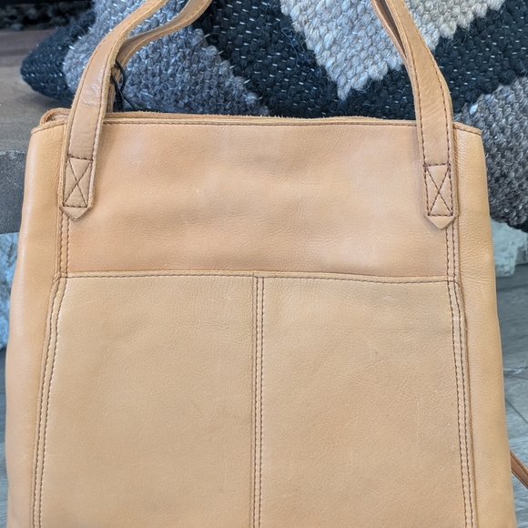 margot Tan Leather Tote Bag - Picture 11 of 16